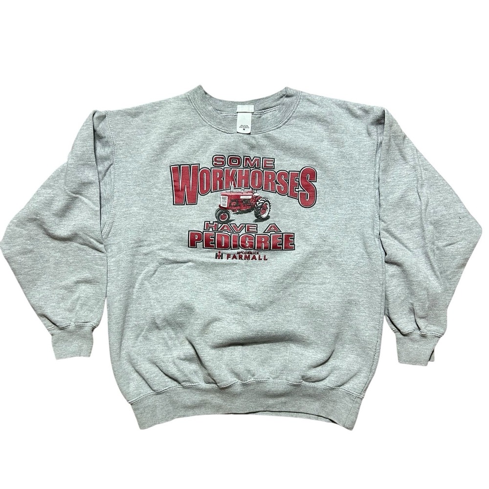 Men's M International Harvester Sweatshirt Tractor Graphic‎ McCormick Farmall